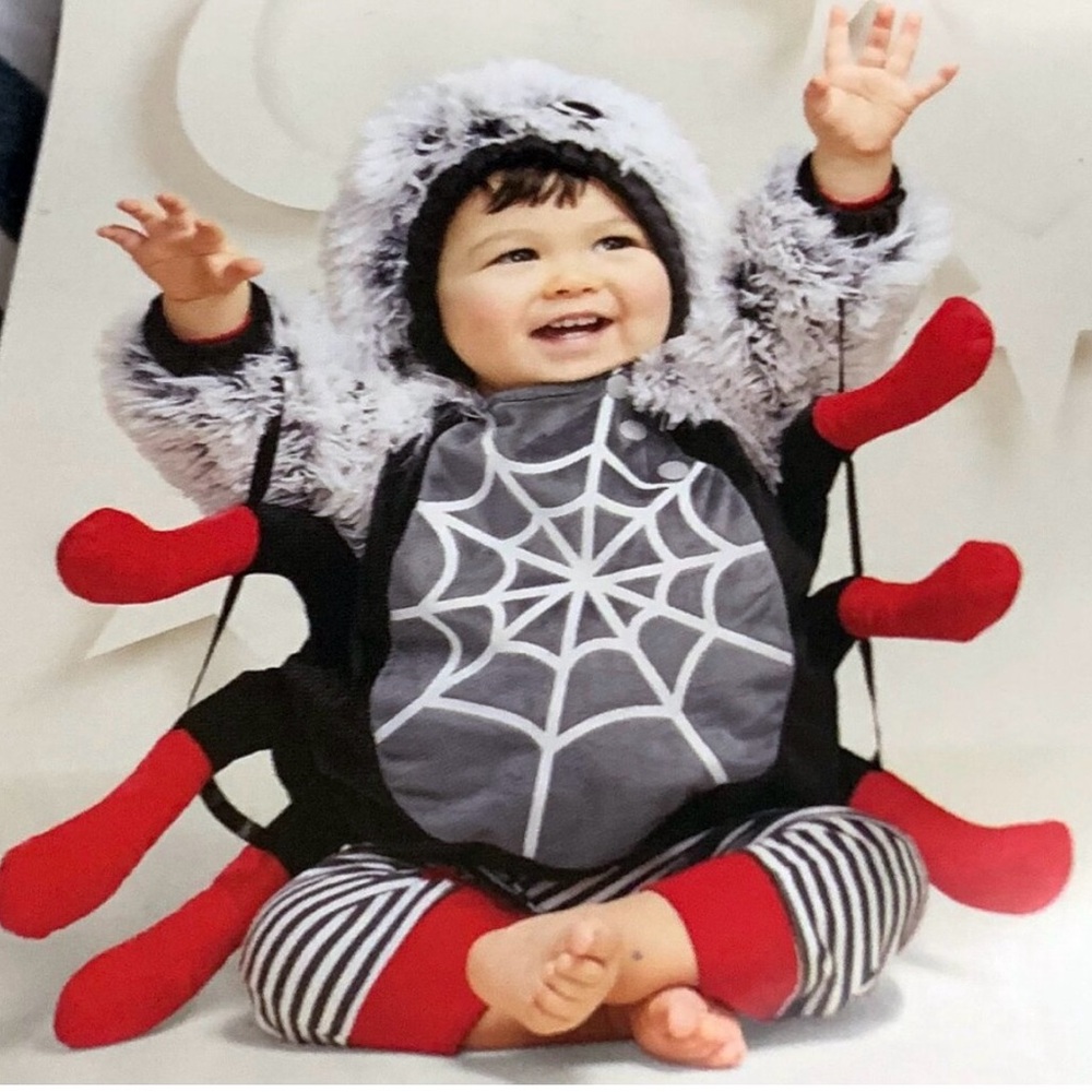 Hyde and Eek infant 0-6 month spider furry spider costume